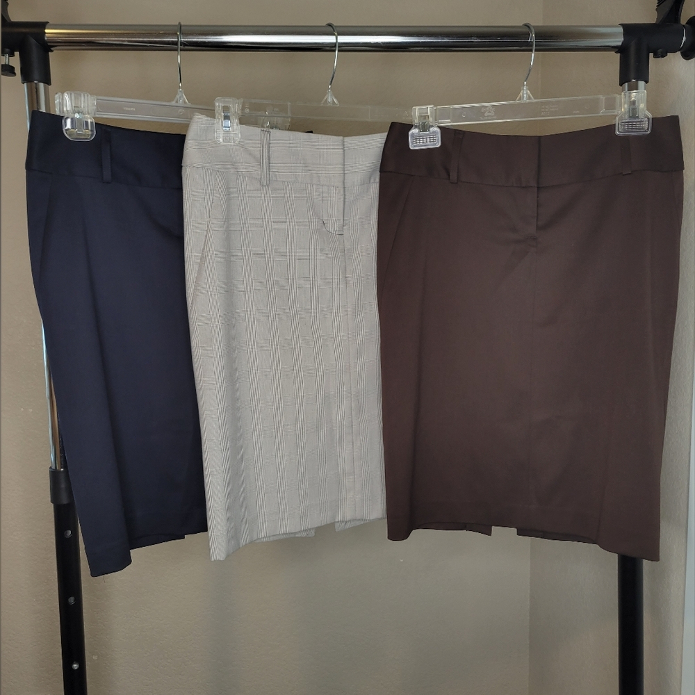 Express Design Studio Women's Size 0 High Waisted Flat Front Lined Pencil Skirt